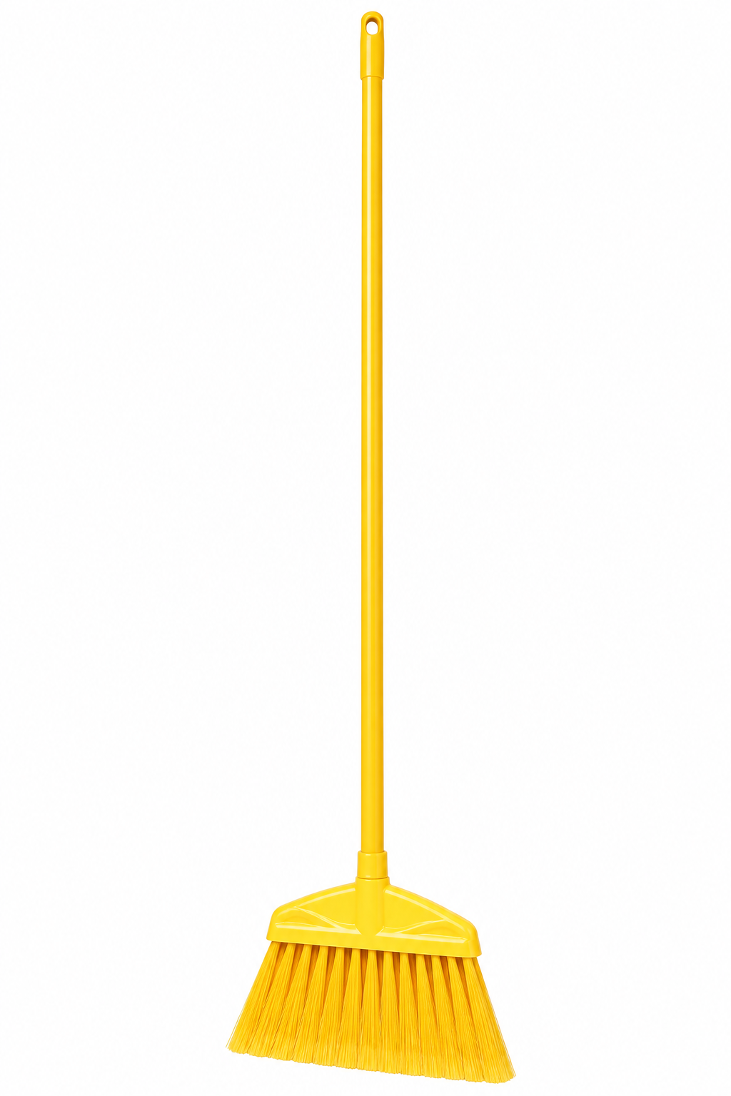 YELLOW YARD BROOM LARGE with yellow handle and bristles