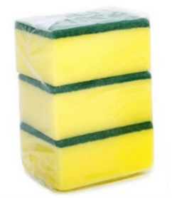 Geel Sponsies Klein 3's